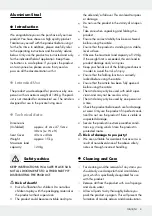 Предварительный просмотр 5 страницы FLORABEST 278082 Operation And Safety Notes