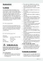 Предварительный просмотр 9 страницы FLORABEST 278082 Operation And Safety Notes