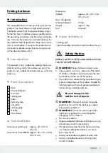 Preview for 5 page of FLORABEST 280652 Assembly, Operating And Safety Instructions