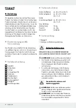 Preview for 12 page of FLORABEST 280652 Assembly, Operating And Safety Instructions