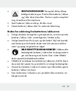 Предварительный просмотр 29 страницы FLORABEST 291857 Operation And Safety Notes