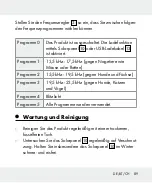 Предварительный просмотр 89 страницы FLORABEST 291857 Operation And Safety Notes