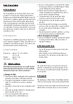 Предварительный просмотр 7 страницы FLORABEST 309884 Operation And Safety Notes