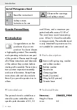 Preview for 12 page of FLORABEST 315958-1904 Assembly And Safety Advice