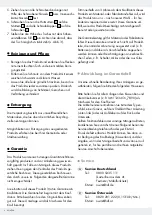 Preview for 6 page of FLORABEST 317229 1904 Operation And Safety Notes