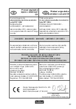 Предварительный просмотр 85 страницы FLORABEST 86154 Translation Of Original Operation Manual