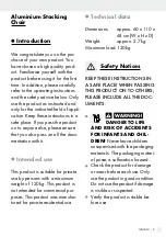 Preview for 5 page of FLORABEST ALUMINIUM STACKING CHAIR HG04388A Operation And Safety Notes