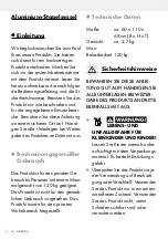 Preview for 14 page of FLORABEST ALUMINIUM STACKING CHAIR HG04388A Operation And Safety Notes