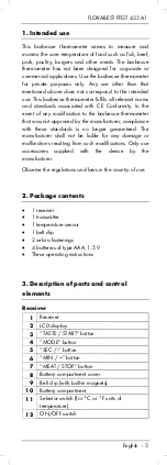 Preview for 5 page of FLORABEST FFGT 433 A1 Operating Instructions And Safety Instructions