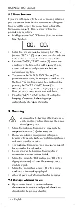 Preview for 16 page of FLORABEST FFGT 433 A1 Operating Instructions And Safety Instructions