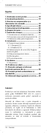 Preview for 20 page of FLORABEST FFGT 433 A1 Operating Instructions And Safety Instructions