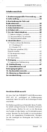 Preview for 55 page of FLORABEST FFGT 433 A1 Operating Instructions And Safety Instructions