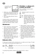 Preview for 44 page of FLORABEST FGs 72 a1 Original Operation Manual