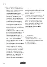 Preview for 73 page of FLORABEST FLV 1200 B1 Translation Of Original Operation Manual