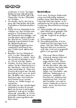 Предварительный просмотр 28 страницы FLORABEST FRM 1800 C3 Translation Of The Original Instructions