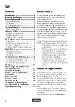 Preview for 4 page of FLORABEST FTP 400 B2 Translation Of Original Operation Manual