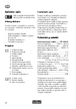 Предварительный просмотр 42 страницы FLORABEST FTP 400 C2 Translation Of Original Operation Manual