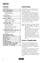 Preview for 4 page of FLORABEST FTS 1100 B2 Translation Of Original Operation Manual