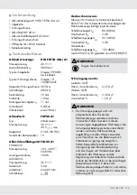 Предварительный просмотр 111 страницы FLORABEST HTA FKTSA 40-Li A1 Operation And Safety Notes