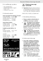 Preview for 21 page of FLORABEST PRC 9.6 Operation And Safety Notes