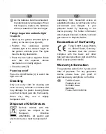 Preview for 6 page of FLORABEST UL2410 User Manual And Service Information