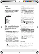 Предварительный просмотр 11 страницы FLORABEST Z30744A Operation And Safety Notes