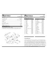 Preview for 2 page of Florida Pneumatic FP 747 Operating Instructions