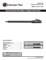 Florida Pneumatic Universal Tool UT4425E-CWS General Safety Information & Replacement Parts preview