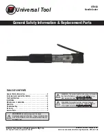 Florida Pneumatic Universal Tool UT8633 General Safety Information & Replacement Parts preview