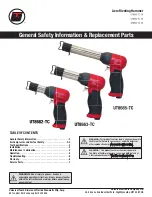 Preview for 1 page of Florida Pneumatic Universal Tool UT8663-TC General Safety Information & Replacement Parts