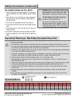 Preview for 3 page of Florida Pneumatic Universal Tool UT8663-TC General Safety Information & Replacement Parts