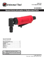 Preview for 1 page of Florida Pneumatic Universal Tool UT8715-20 Manual