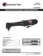 Florida Pneumatic UT8749ADG-1 Manual preview