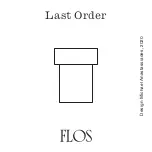 FLOS Last Order Instruction For Correct Installation And Use preview