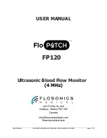 Preview for 1 page of Flosonics Medical FloPatch FP120 User Manual