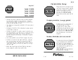 Flotec 1100X Series Quick Start Manual предпросмотр