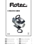 Flotec ergon 5000 Use And Maintenance Manual предпросмотр