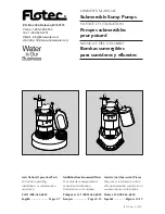 Preview for 1 page of Flotec FP0S2450A-08 Owner'S Manual