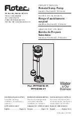 Flotec FPPM3600D-09 Owner'S Manual preview