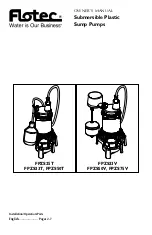 Preview for 1 page of Flotec FPZS25T Owner'S Manual