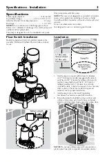 Preview for 3 page of Flotec FPZS25T Owner'S Manual