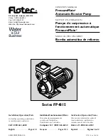 Flotec PressureMate FP4815 Series Owner'S Manual preview