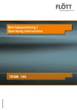 Flott TBSM 100 Operating Instructions Manual preview