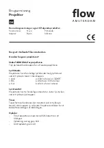 Preview for 8 page of Flow Amsterdam 1695027 User Manual