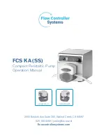 Flow Controller Systems FCS KA SS Operation Manual preview