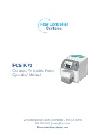 Preview for 1 page of Flow Controller Systems FCS KA1 Operation Manual