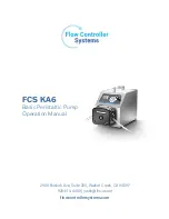 Preview for 1 page of Flow Controller Systems FCS KA6 Operation Manual