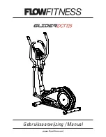 Flow Fitness Glider DCT125 Manual предпросмотр