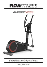 Flow Fitness Glider DCT2500 Manual preview