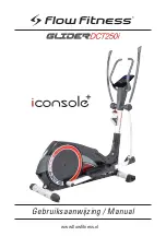 Flow Fitness Glider DCT250i Manual preview